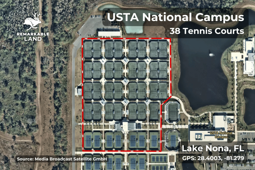 10 Acres in Flordida - 38 Tennis Courts
