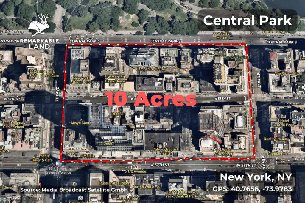 10 Acres in New York, NY - 2 City Blocks